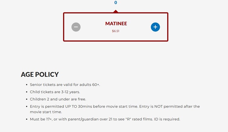 Carolina Mall Cinemas Tickets